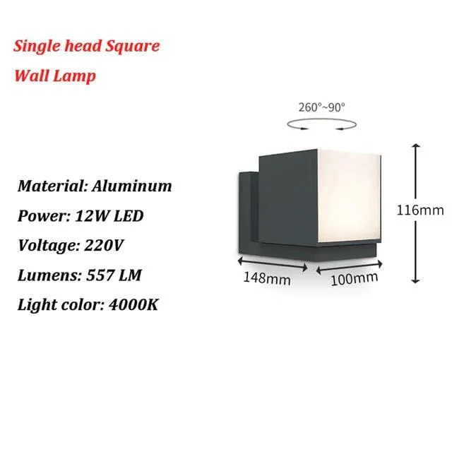 GlowGuard - Modern LED wall light for outdoors -