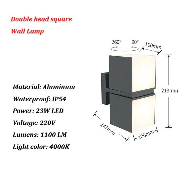 GlowGuard - Modern LED wall light for outdoors -