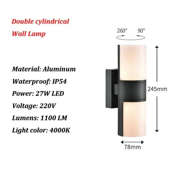 GlowGuard - Modern LED wall light for outdoors -