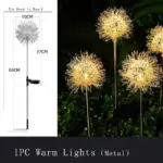 GlowSeed dandelion lawn light for outdoor use