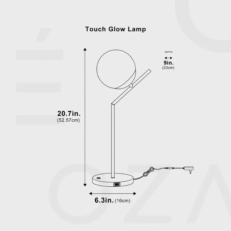 GlowTouch Table Lamp Modern and Stylish LED Lamp tag1