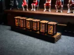 Glow Nixie Tube Wood Digital Clock