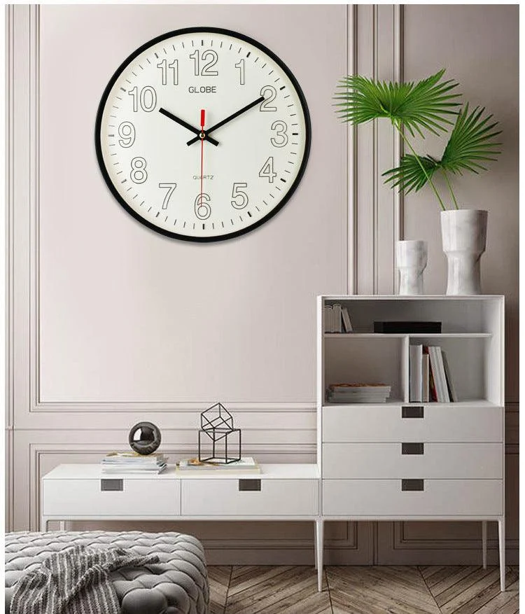 Glow in Dark Luminous Wall Decoration Classroom Clock 12 Inches -