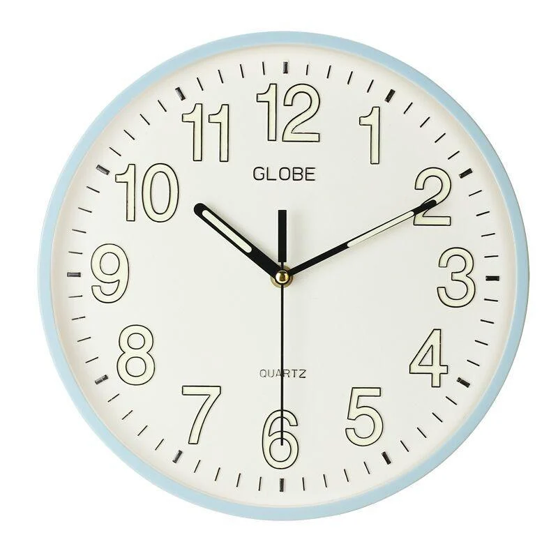 Glow in Dark Luminous Wall Decoration Classroom Clock 12 Inches -