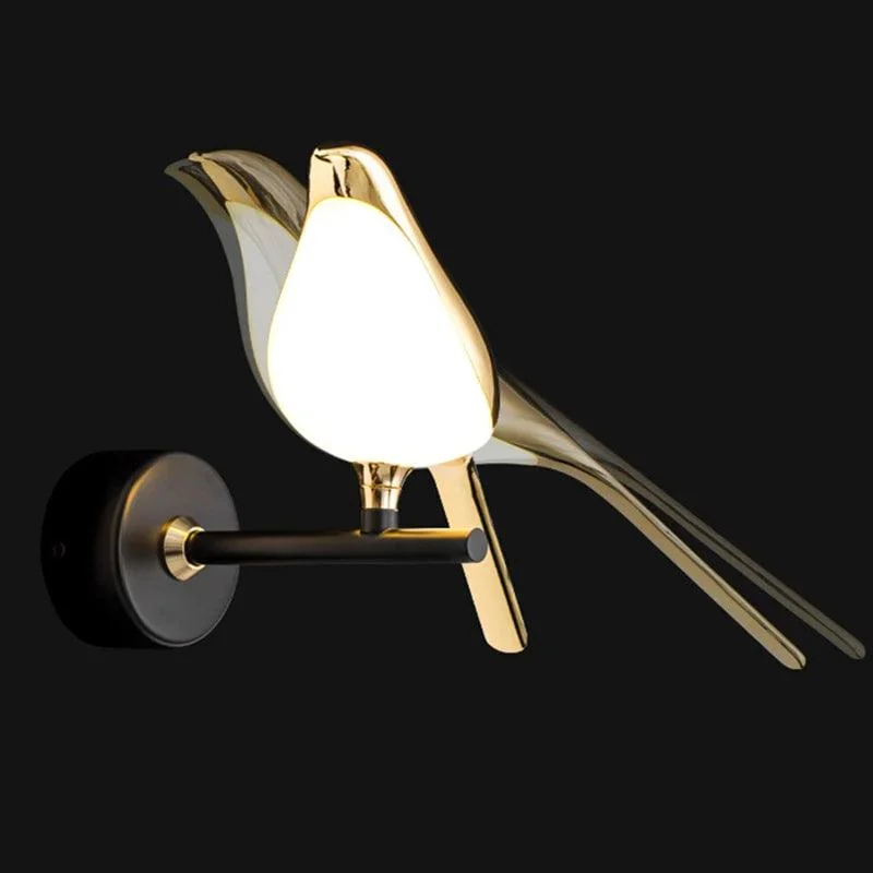 Gold Birds Wall Sconce Light Blackbrdstore 854