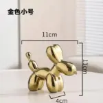 Gold Plated Ceramic Balloon Dog Modern Art