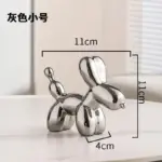 Gold Plated Ceramic Balloon Dog Modern Art