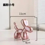 Gold Plated Ceramic Balloon Dog Modern Art