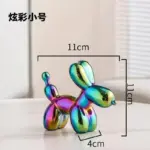 Gold Plated Ceramic Balloon Dog Modern Art