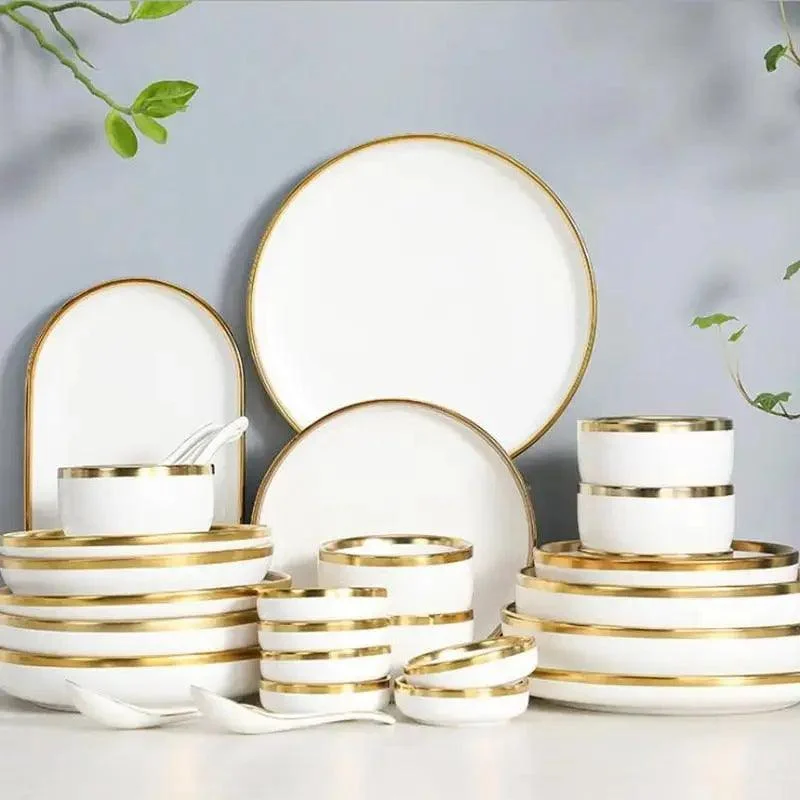 Gold Rim Dinnerware Decorfaure 1685704893