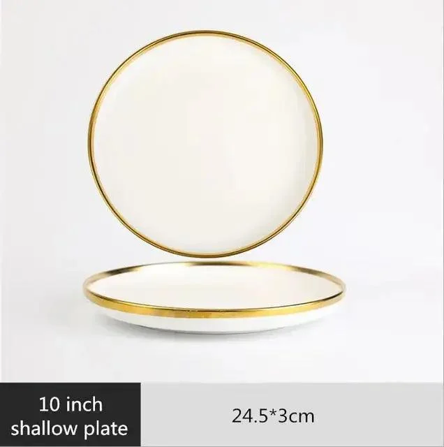 Gold Rim Dinnerware Decorfaure 1685704955