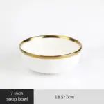 Gold Rim Dinnerware Decorfaure