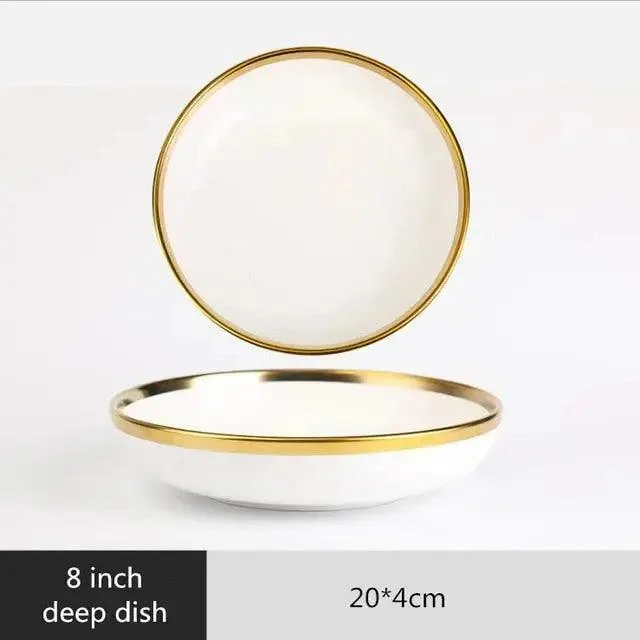 Gold Rim Dinnerware Decorfaure 1685705016