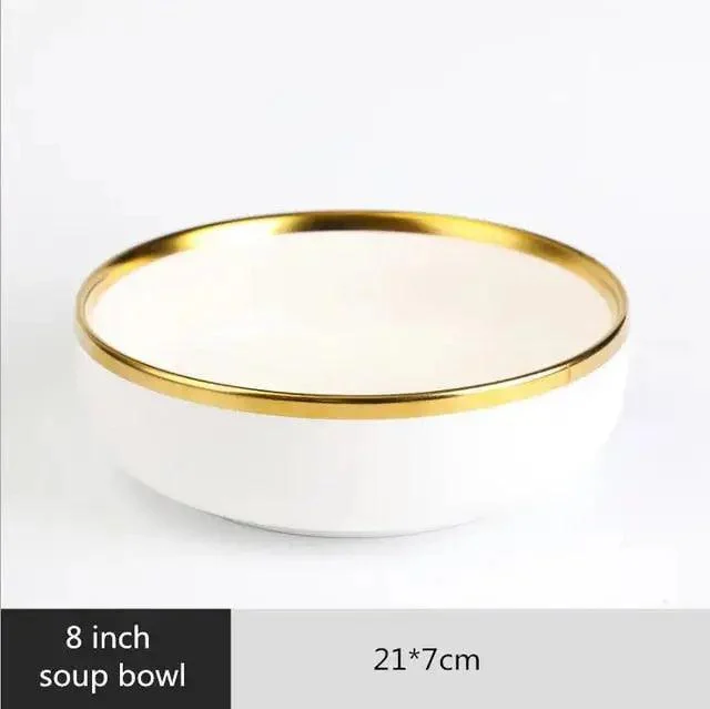 Gold Rim Dinnerware Decorfaure 1685705120