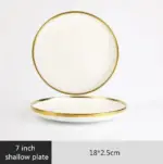 Gold Rim Dinnerware Decorfaure