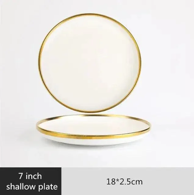 Gold Rim Dinnerware Decorfaure 1685705167