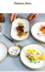 Gold Rim Dinnerware Decorfaure