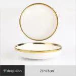 Gold Rim Dinnerware Decorfaure