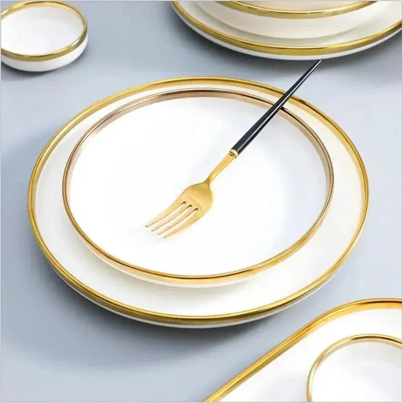 Gold Rim Dinnerware Decorfaure 1685705346