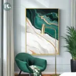 Gold and Green Foil Decorfaure