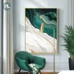 Gold and Green Foil Decorfaure