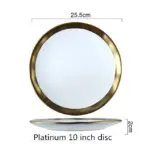 Gold plate Ceramic Tableware Originality Solid Color Dish Bowl Breakfast Dish Household Plate Ceramic Bowl.jpg 640x640 5ce27abe ca19 4d1b af6f 4be36054a71c