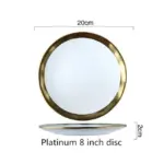 Gold plate Ceramic Tableware Originality Solid Color Dish Bowl Breakfast Dish Household Plate Ceramic Bowl.jpg 640x640 924aeee6 2e5c 4b82 a81f aa9c8810fd24