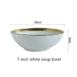 Gold plate Ceramic Tableware Originality Solid Color Dish Bowl Breakfast Dish Household Plate Ceramic Bowl.jpg 640x640 aac37191 14c4 4ef4 a765 1200fe98843a