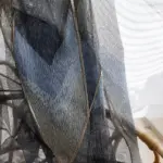 GoldGrayGeometricTulleCurtain Homeko3
