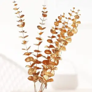 Gold Artificial Eucalyptus Leaf