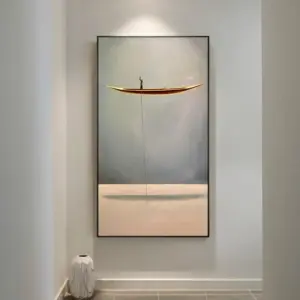 Gold Boat Canvas Wall Art