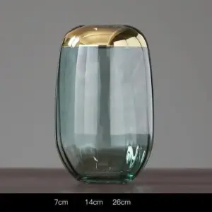 Gold Foil Flower Vase