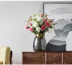 Gold Foil Flower Vase
