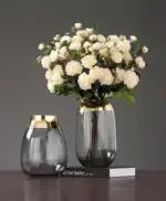 Gold Foil Flower Vase