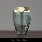 Gold Foil Flower Vase