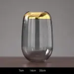 Gold Foil Flower Vase