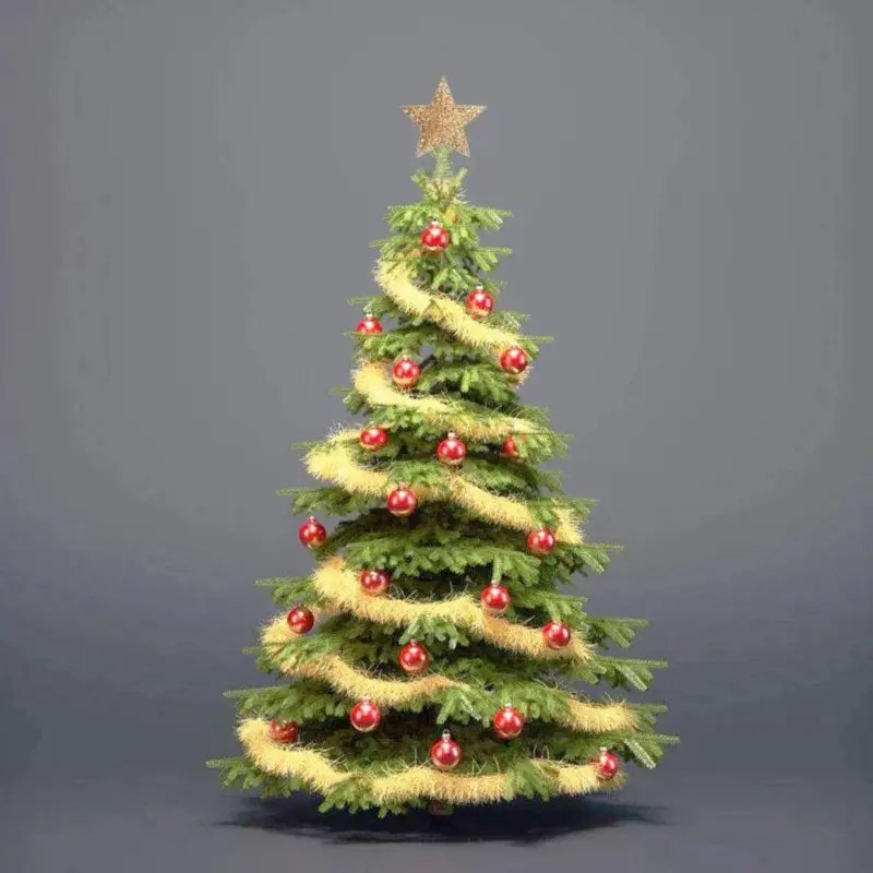 Gold Glitter Christmas Tree Topper Iron Star tag1