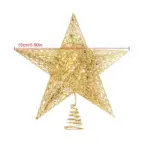 Gold Glitter Christmas Tree Topper Iron Star tag1