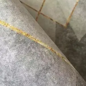 Gold Grey Striped Carpets Large Rugs Non-slip for Living Room