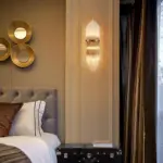 Gold Indoor Living Room Crystal Wall Lamp tag1