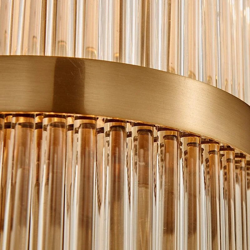 Gold Indoor Living Room Crystal Wall Lamp -  - #tag1#