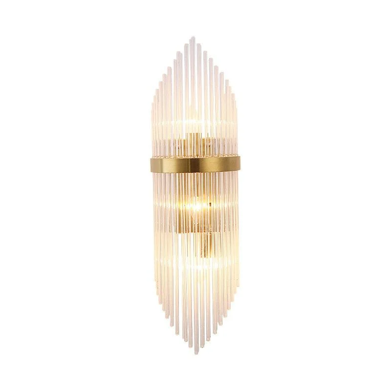 Gold Indoor Living Room Crystal Wall Lamp -  - #tag1#
