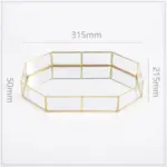 Gold Lining Polygon Mirror Tray tag1