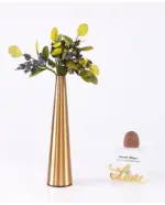 Gold_Metal_Cone_Vase_-_-4196468 Gold Metal Cone Vase