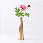 Gold_Metal_Cone_Vase_-_-4196477 Gold Metal Cone Vase