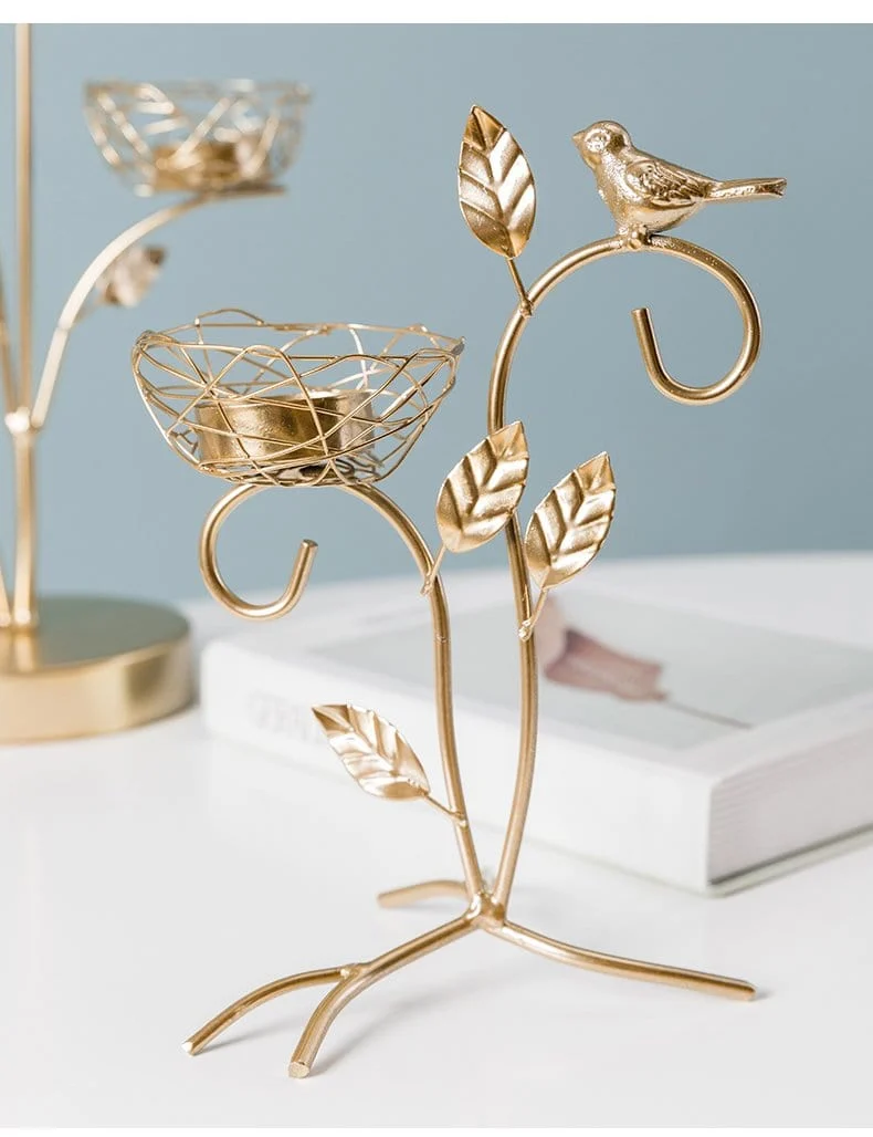 Gold Nest Candle Holder -  - #tag1#
