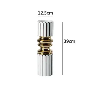 Gold Plated Ceramic Vase