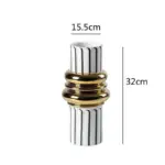 Gold Plated Ceramic Vase