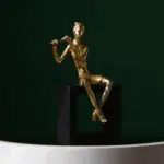 Gold Resin Musician Figurines