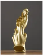 Gold Resin Statue for Decoration Home Abstract Sculpture Modern Figurines tag1